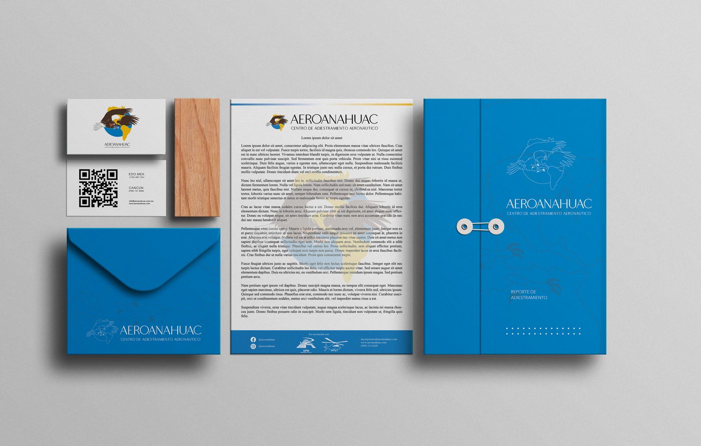 Aeroanahuac — identidad de marca y papelería