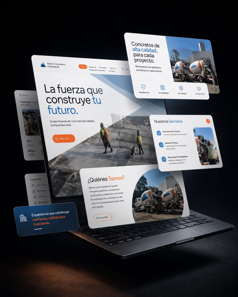 Grupo Xinantecatl — diseño de sitio web